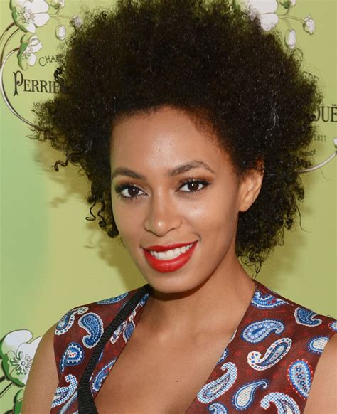 Pictures Celebrities With Naturally Curly Hair Solange Knowles