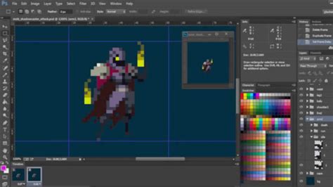 Duelyst Pixel Art Character Animation Demo Youtube