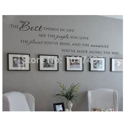 The Best Things In Life Vinyl Wall Decals Love Memories Wall Quote Home