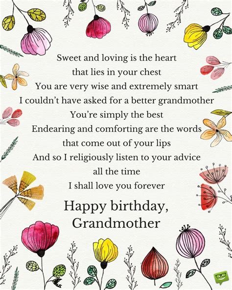 Happy Birthday Wishes For Grandmother Best Of Grandmother Birthday