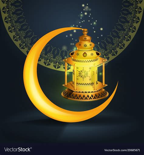 Ramadan Kareem Greetings Design Royalty Free Vector Image