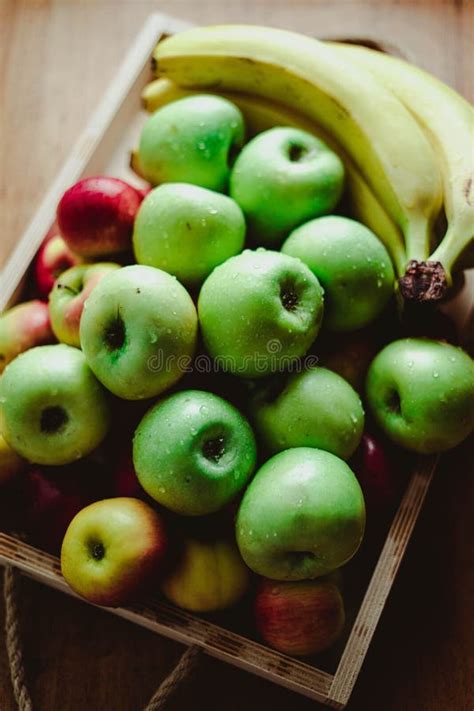 Yummy Fruits Apples And Bananas Stock Photo Image Of Yummy Hungry