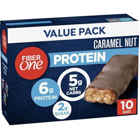 fiber one protein bar caramel nut chewy bars 12 ct