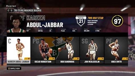 Nba 2k19 All Time And Classic Teams List Starting Lineups And Player