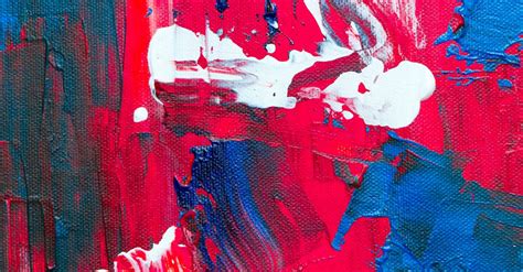 Red White And Blue Abstract Painting · Free Stock Photo