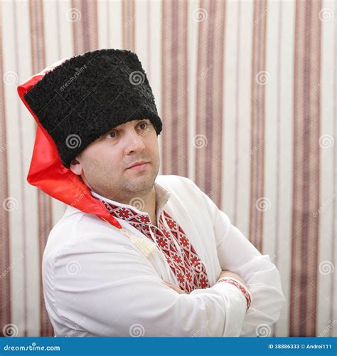Ukrainian Cossack In National Clothes Stock Image Image Of Cossack