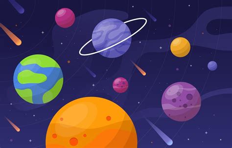 Space Background With Colorful Planet 2850148 Vector Art At Vecteezy