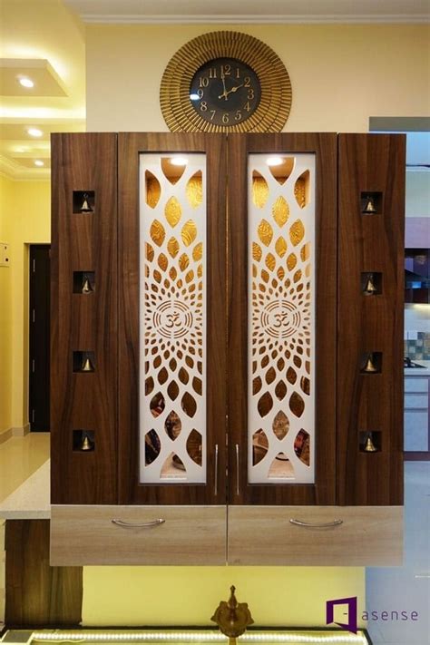 Jali Cutting White Decorative Pooja Room Door 4x2 Ft Sizedimension