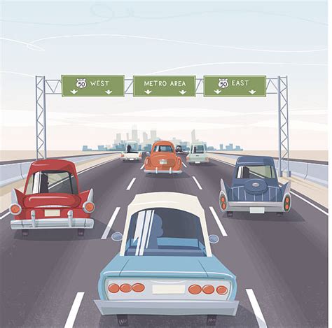 Best Highway Illustrations Royalty Free Vector Graphics And Clip Art