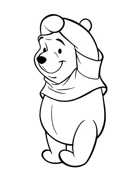 cute winnie the pooh black and white thanksgiving clipart 20 free