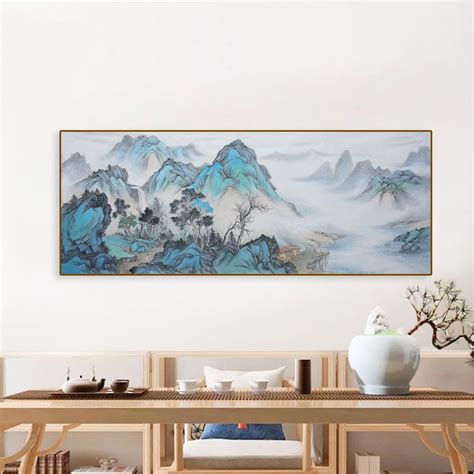 Authentic Chinese Shan Shui Painting Hand Painted Landscape Etsy