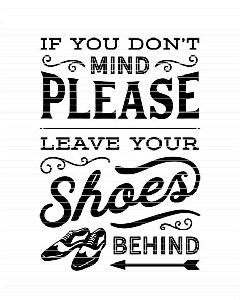 Printable Sign Leave Your Shoes Behind No Shoes Take Off Etsy India