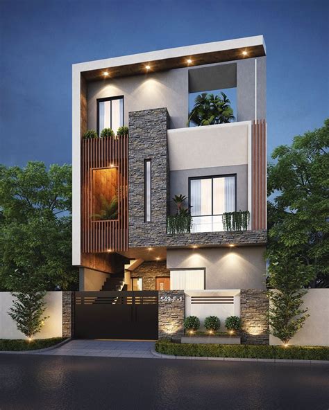 Residential On Behance Small House Design Exterior Modern Exterior
