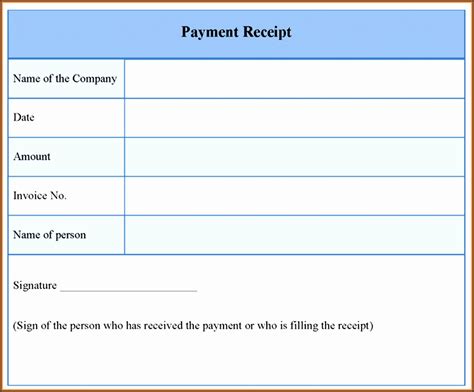 8 Payment Template Word Sampletemplatess Sampletemplatess
