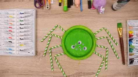 Paper Plate Spiders Diy Craft Ideas