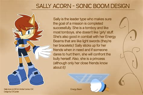 Sally Acorn Sonic Boom My Design By Chcynder On Deviantart