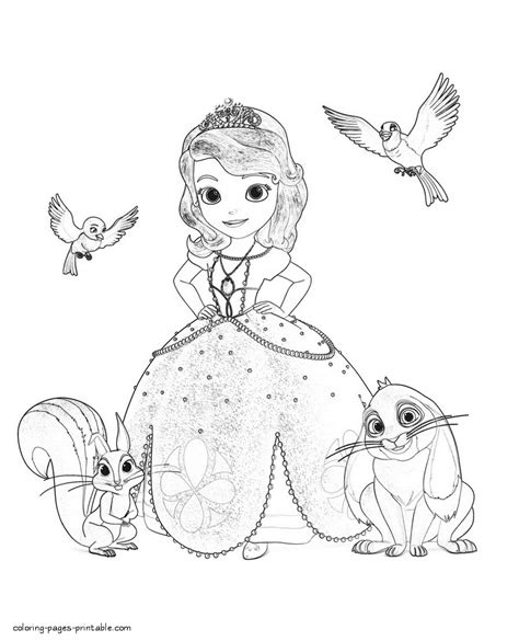 Princess Sofia The First Coloring Pages