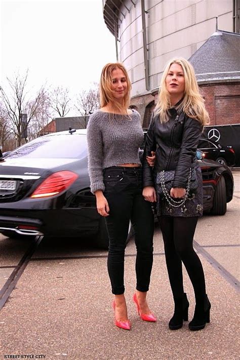 two blond dutch girls dutch girl amsterdam fashion street style
