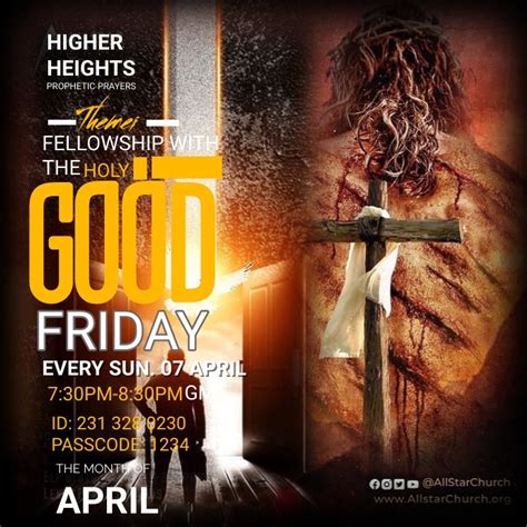 Copy Of Good Friday Church Service Postermywall