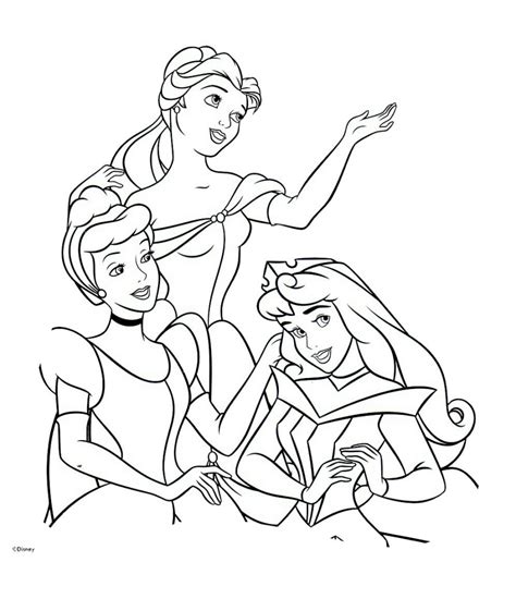 Free Disney Princess Coloring Pages Harrumg