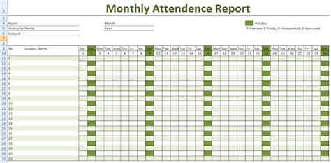 Get Printable Calendar 2016 Employee Attendance Calendar Printable