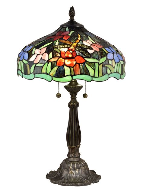 Dale Tiffany Dragonfly Waterlily Tiffany Table Lamp