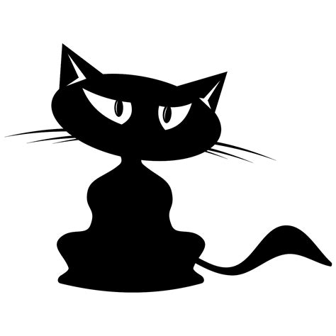Cat black black cat svg svg cat svg black symbol icon cartoon background animal cute element decorative decoration ornament decor sketch emblem card classical kitten outline kitty hand painted happy cards artistic ornate funny pet pattern birthday character backdrop dark icons silhouette draft. Vector for free use: Cartoon cat vector