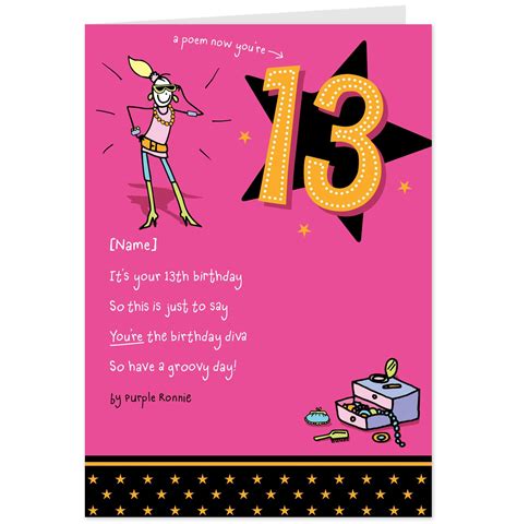 13th Birthday Poems And Quotes Quotesgram