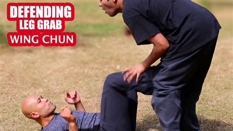 Wing Chun Defending A Leg Grab Self Defense Youtube