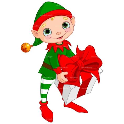 Christmas Elves Clip Art Clipart Christmas Elf Royalty Free Vector