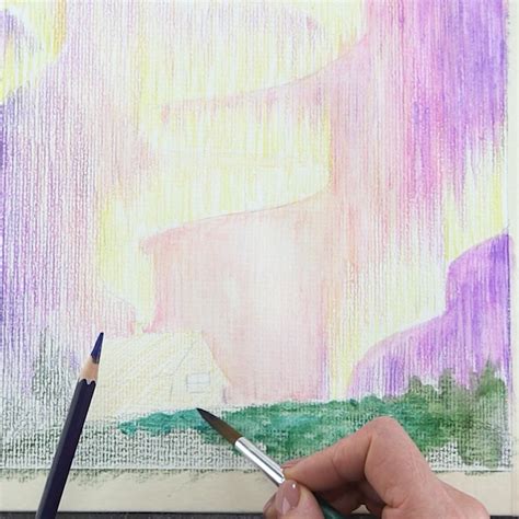 Make A Night Sky Drawing With Watercolor Pencils Arteza