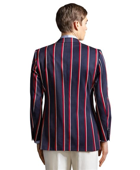 Mens Red White And Blue Striped Regatta Blazer The Great Gatsby