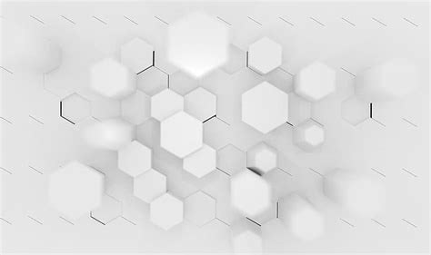 Hd Wallpaper Hexagon White Abstract 3d Abstract Wallpaper Flare