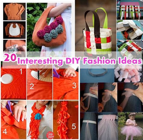 20 Interesting Diy Fashion Ideas Diy Craft Projects