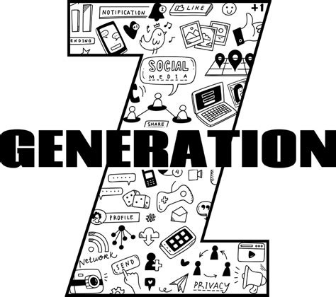 Generation Z Hjemmemur Klistermærke Tenstickers