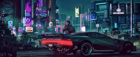Cyberpunk digital wallpaer, cyberpunk 2077, retrowave, car, city. Cyberpunk 2077 Fan-Made Living Wallpaper Turns Your ...
