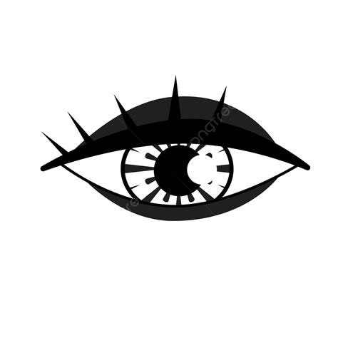 Eye Pupil Clipart Vector Half Open Pupil Eyes Clipart Black And White