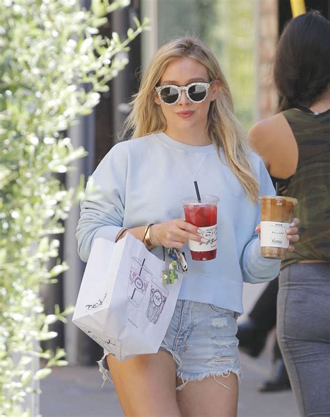 Hilary Duff In Denim Shorts Out In Beverly Hills 05222017 Hawtcelebs