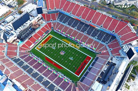 Aerial View Raymond James Stadium Venue For Super Bowl 2021 Images