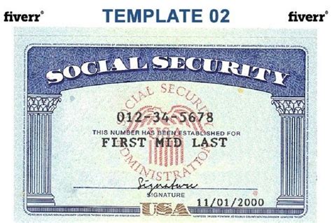 Social Security Template Free