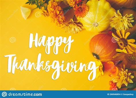 Happy Thanksgiving Greeting Card Happy Thanksgiving Text And Colorful