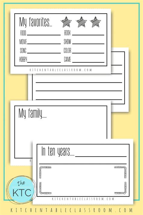 Time Capsules Ideas And Printables For Kids The Kitchen Table