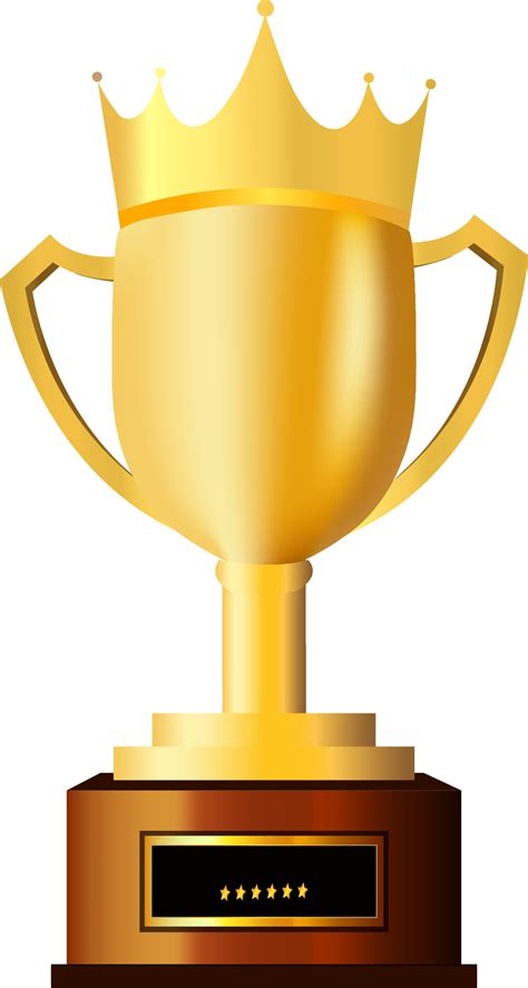 Crown Trophy Vector Png Download 11312118 Free Transparent Trophy