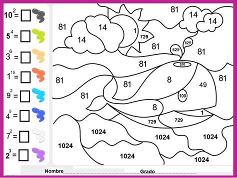 11 Dibujos De Matemáticas Para Colorear Para NiÑos