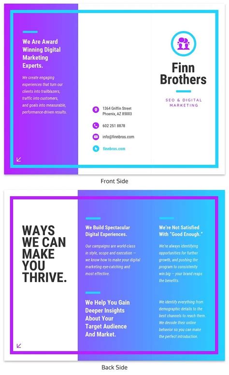 20 Professional Trifold Brochure Templates Tips Examples Venngage