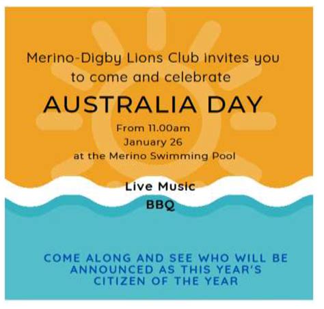 Australia Day Merino Glenelg Shire Council