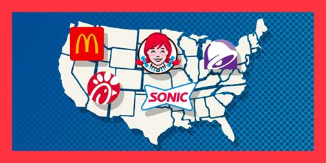 The Most Popular Fast Food Chain In Each State According To Search Data