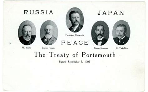Portsmouth Nh Theodore Roosevelt Russo Japanese War Peace Political