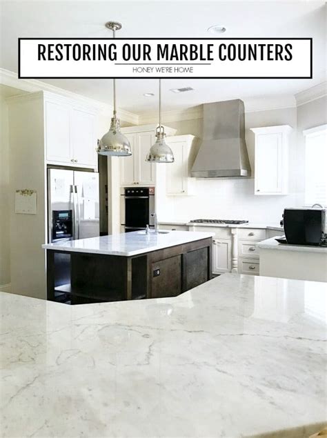 Restoring Our Marble Counters Honey Were Home