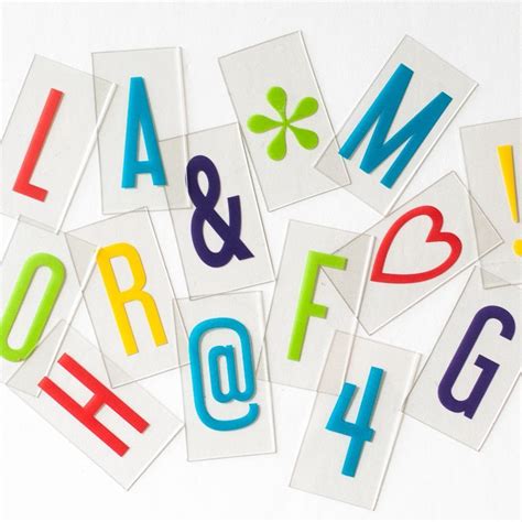 Vibrant Letter Pack With Images Lettering My Cinema Lightbox